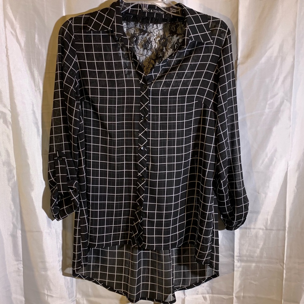 Zac and Rachel Nice Black and White Blouse/Shirt